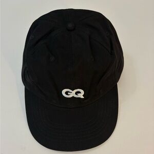 NEW Mens GQ black cotton ball cap hat adjustable slide back Proud Subscriber